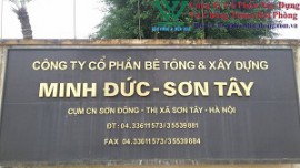 Thi công chống thấm Nhà máy Bê tông Minh Đức, Sơn Tây, Hà Nội